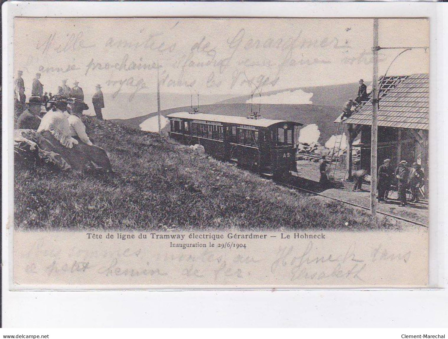 LE HOHNECK: Tête De Ligne Du Tramway électrique Gérardmer, Inauguration 1904 - Très Bon état - Other & Unclassified