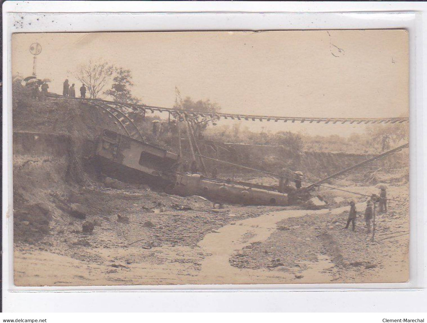 CHEMIN DE FER : Carte Photo D'un Accident à Localiser - Très Bon état - Other & Unclassified