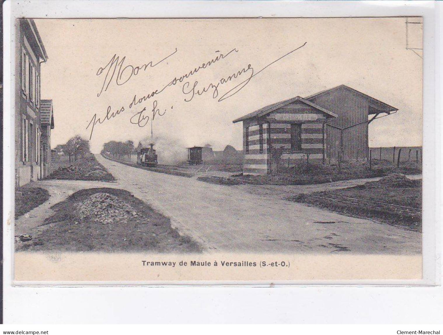 CRESPIERES: Tramway De Maule à Versaille - Très Bon état - Versailles