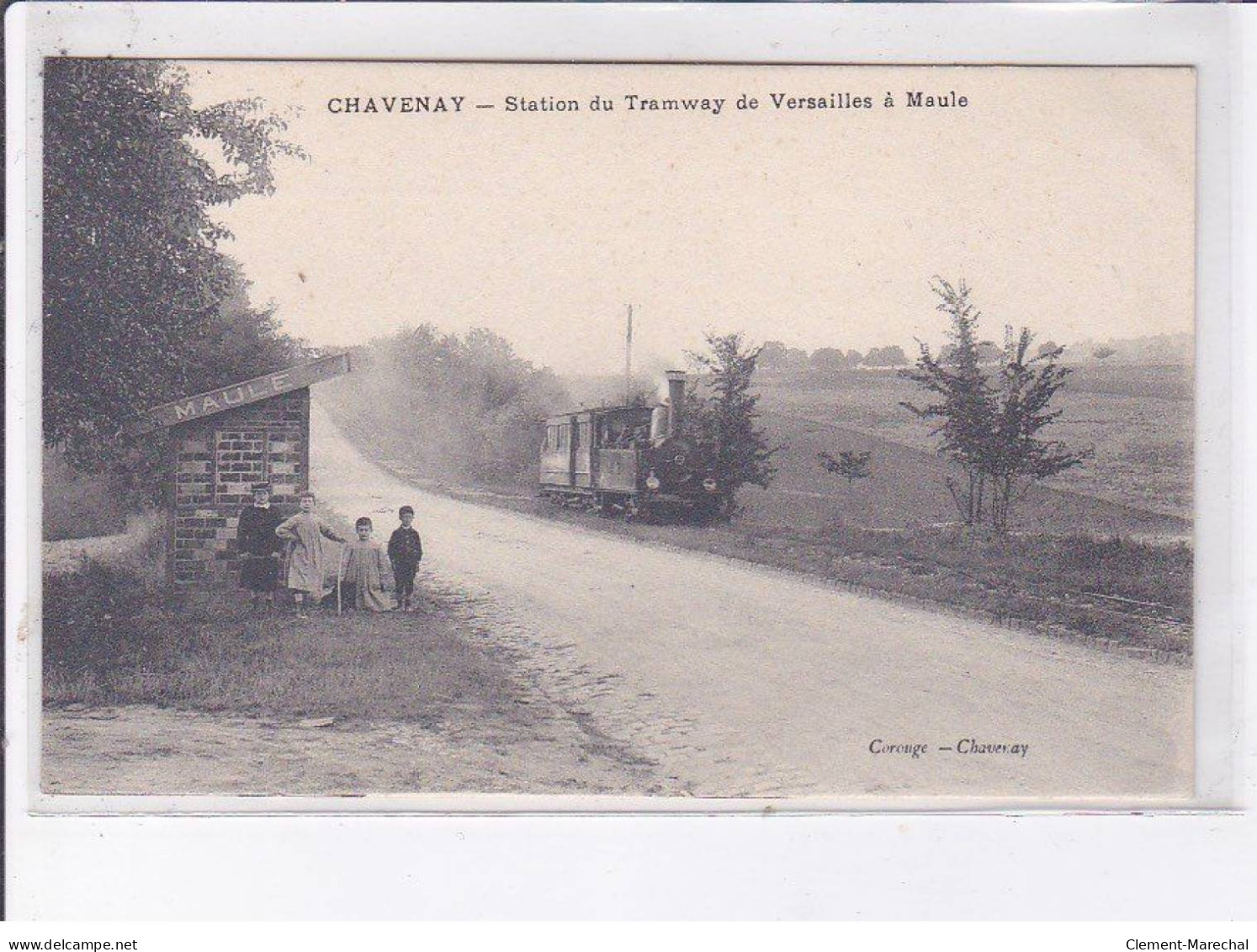 CHAVENAY: Station Du Tramway De Versailles à Maule - Très Bon état - Other & Unclassified