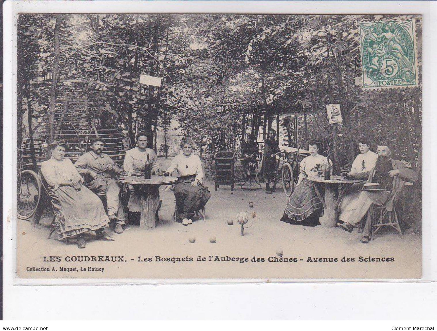 LES COUDREAUX: Bosquets L'auberge Chênes, Avenue Des Sciences, Jeux De Boule, Bilboquet - Très Bon état - Otros & Sin Clasificación