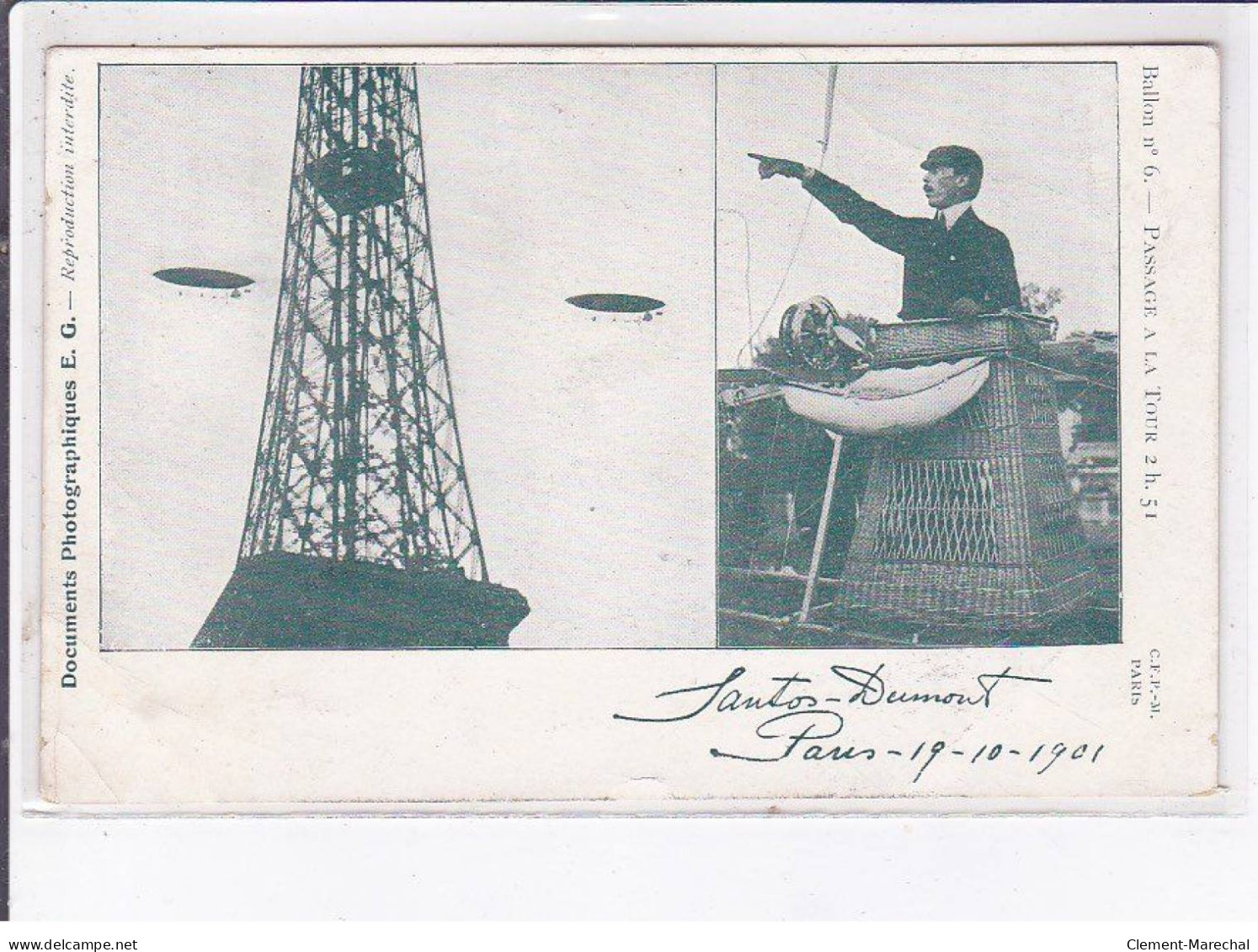 PARIS: 75007, Tour Eiffel, Santos-dumont - état - Sonstige Sehenswürdigkeiten