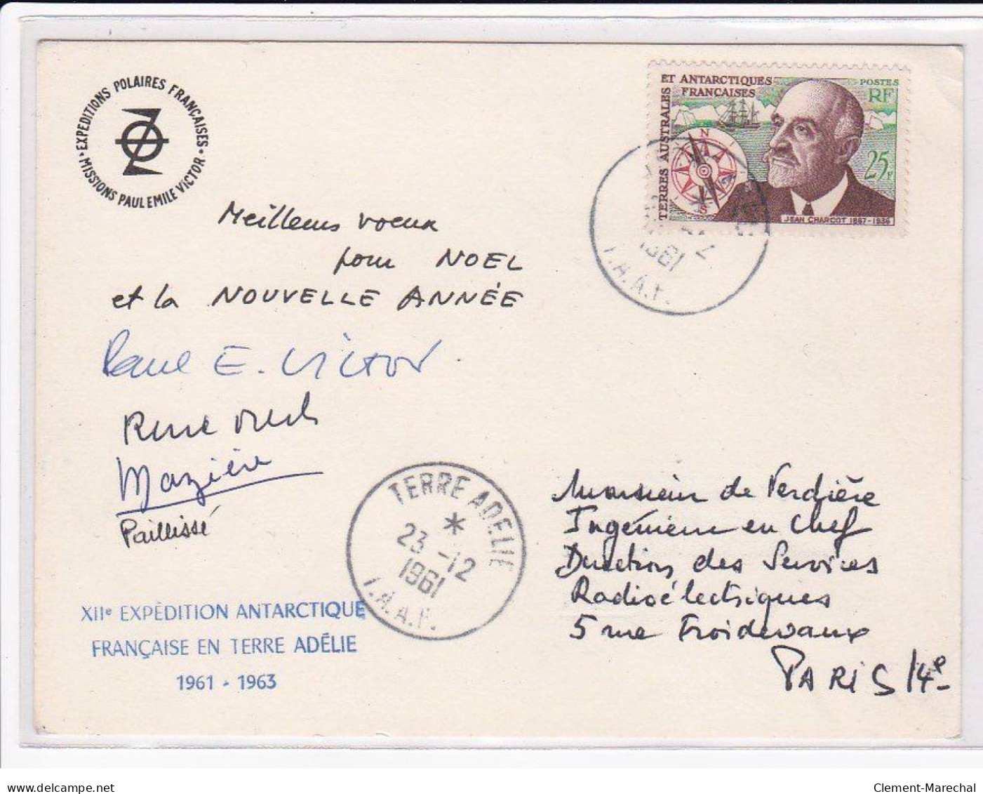 POLAIRE : Lot De 11 Cartes Postales Et 1 Devant De Lettre Dont 6 Avec L'autographe De Paul Emile Victor - Bon état - Other & Unclassified