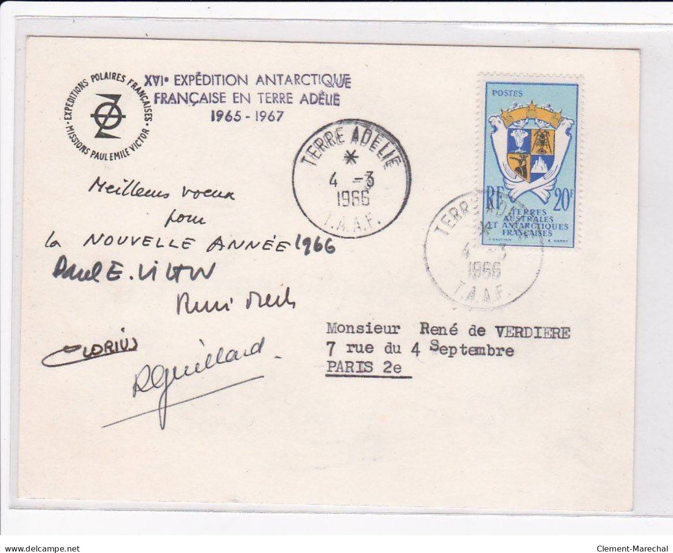 POLAIRE : Lot De 11 Cartes Postales Et 1 Devant De Lettre Dont 6 Avec L'autographe De Paul Emile Victor - Bon état - Other & Unclassified