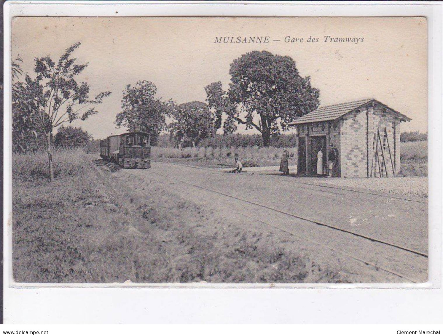 MULSANNE: Gare Des Tramways, Cachet - Très Bon état - Autres & Non Classés