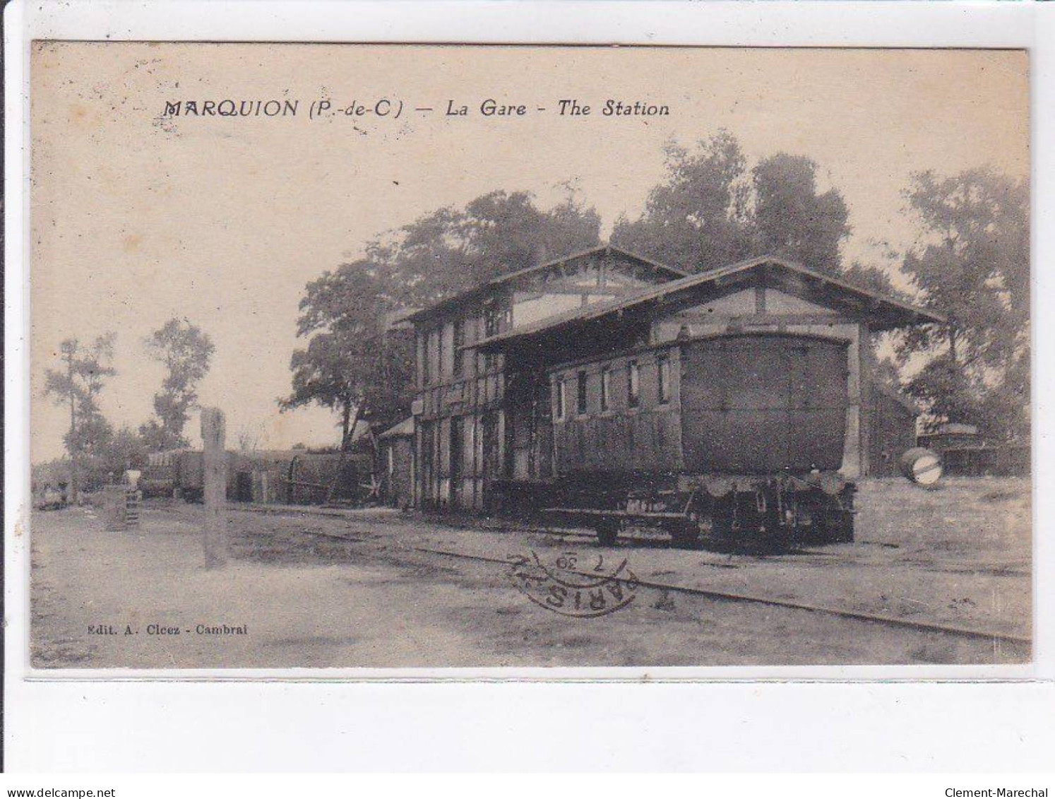 MARQUION: La Gare, The Station - état - Autres & Non Classés