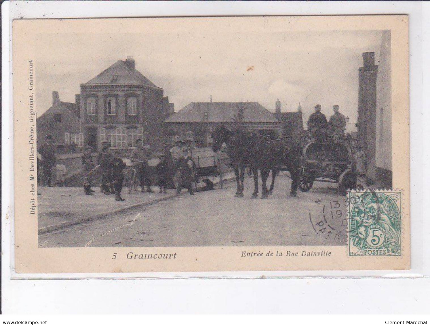 GRAINCOURT: Entrée De La Rue Dainville - Très Bon état - Autres & Non Classés