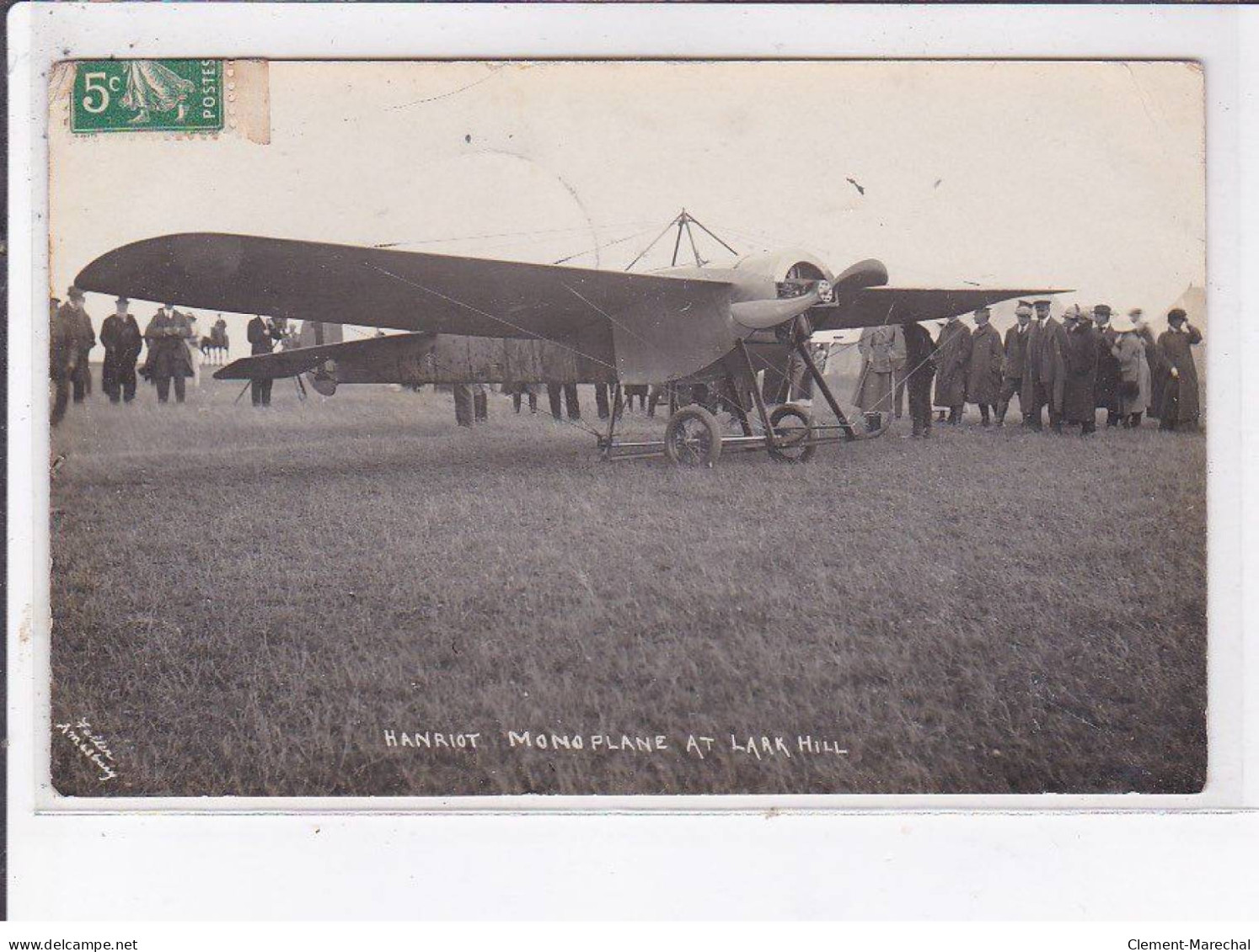 AVIATION: Hanriot Monoplane At Lark Hill - Très Bon état - Otros & Sin Clasificación