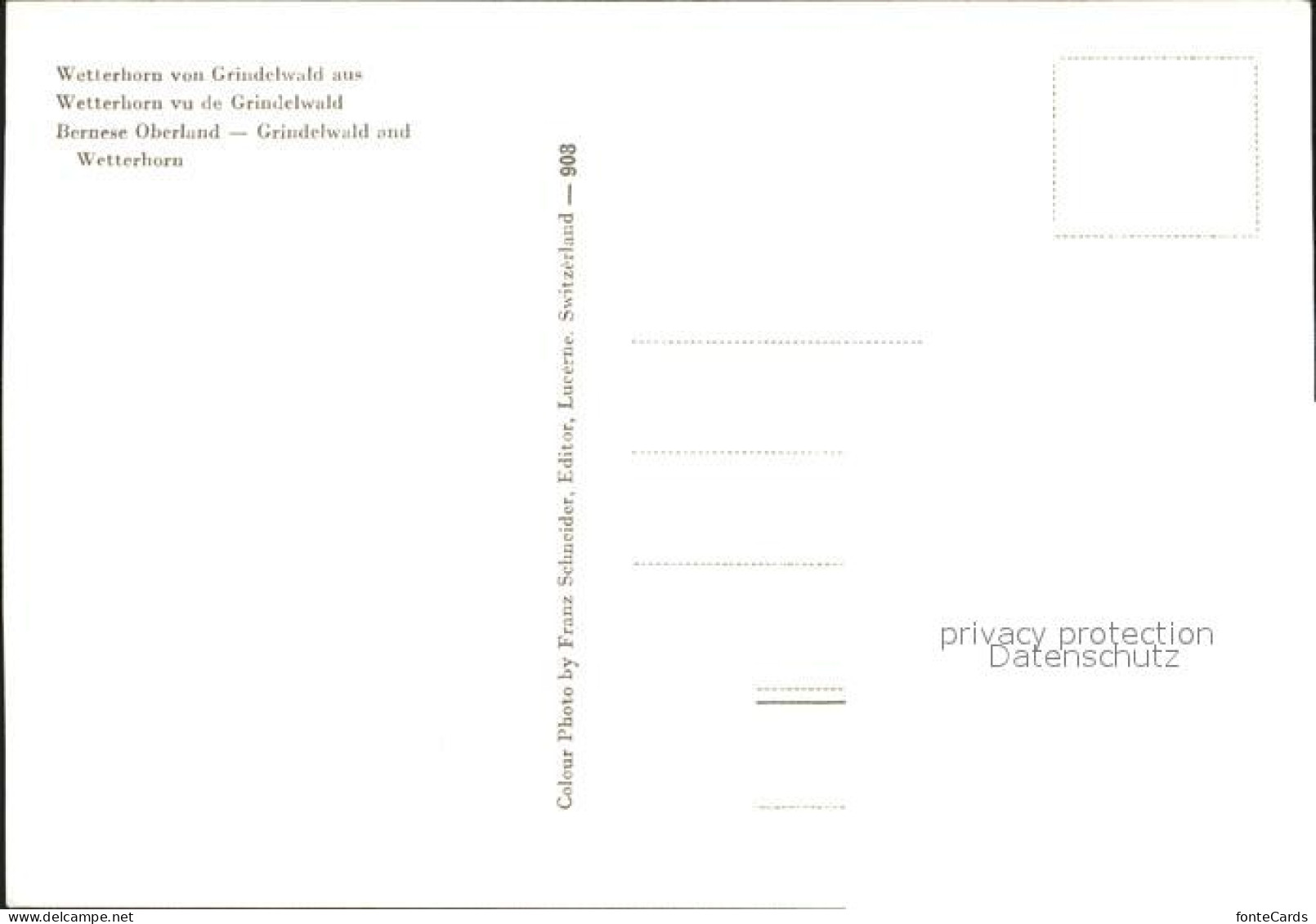 12312258 Grindelwald Wetterhorn  Grindelwald - Autres & Non Classés