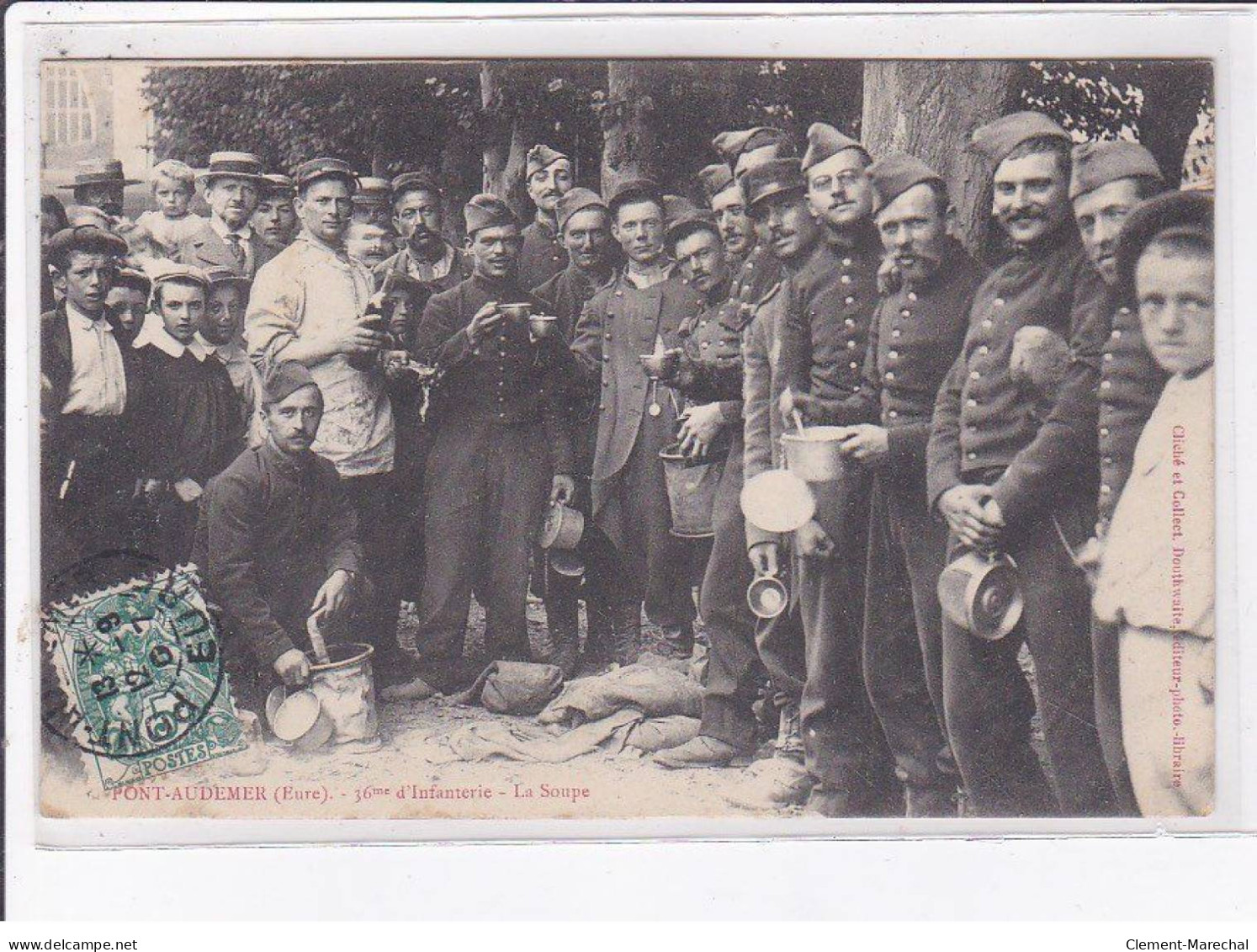 PONT-AUDEMER: 36e D'infanterie La Soupe - Très Bon état - Pont Audemer