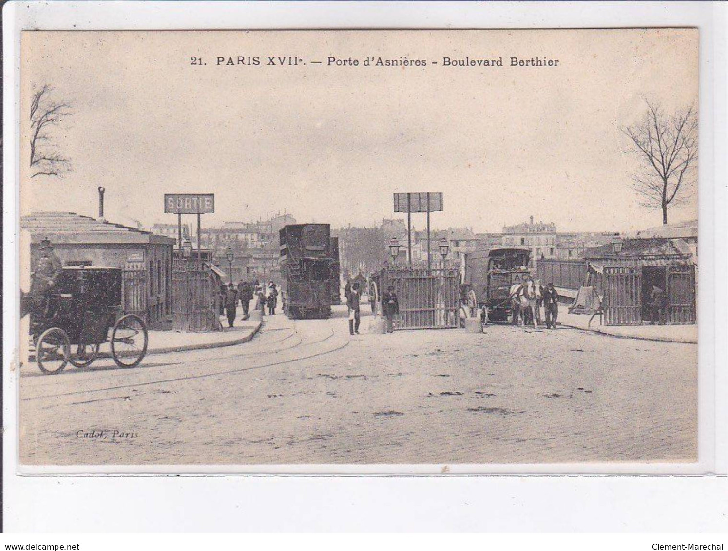 PARIS: 75017, Tramway, Porte D'asnières, Boulevard Berthier - Très Bon état - Paris (17)