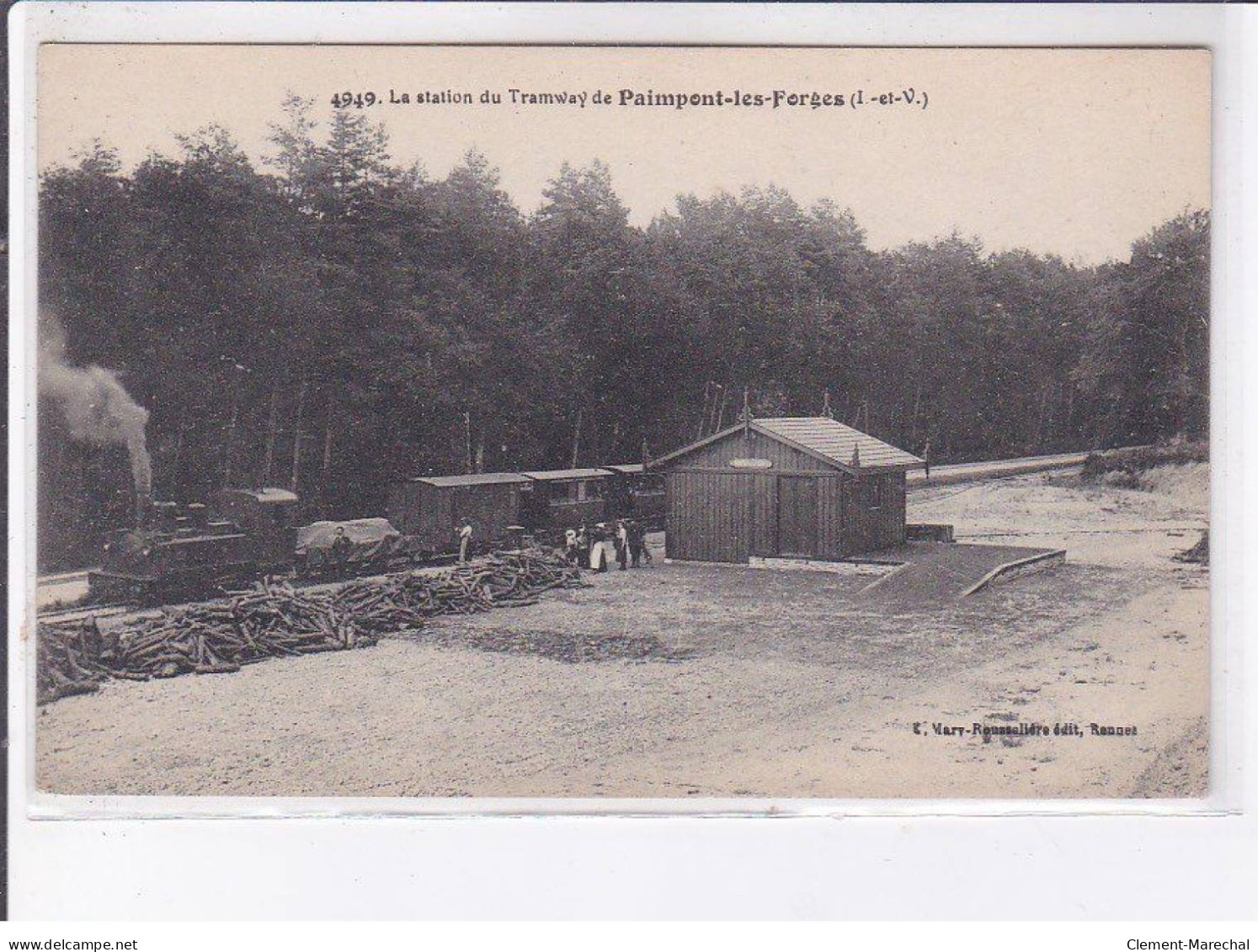 PAIMPONT-les-FORGES: La Station Du Tramway - Très Bon état - Paimpont