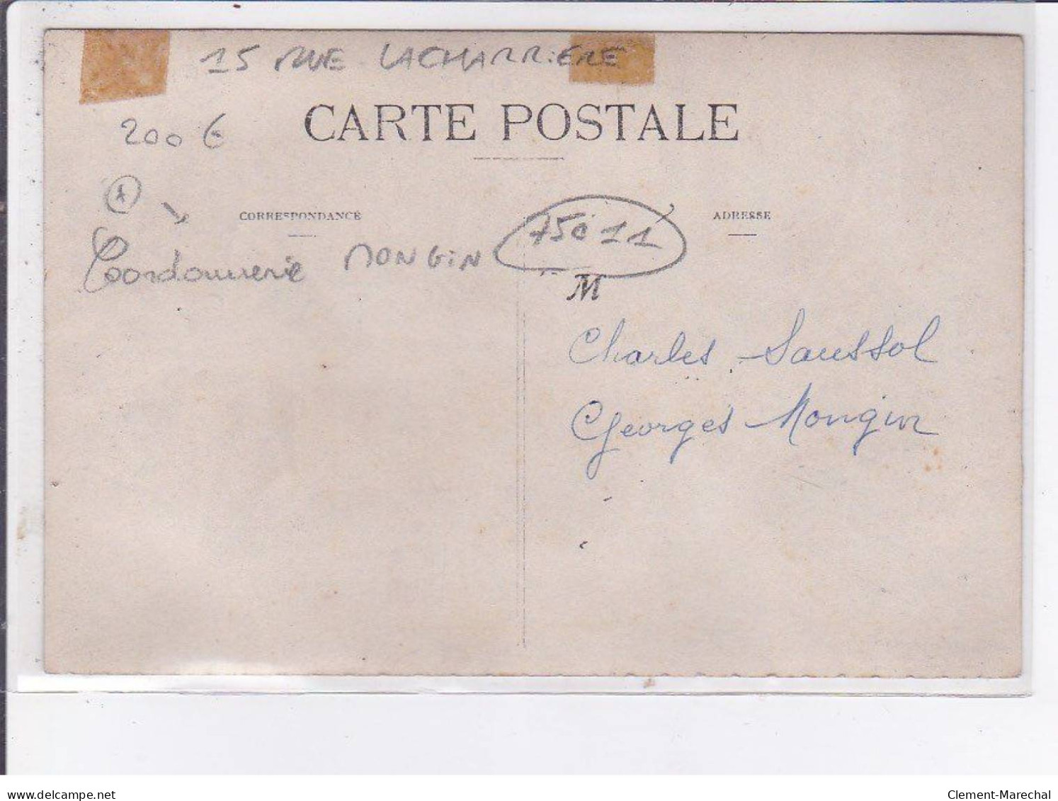 PARIS: 75011, 15 Rue Lacharriere, Coordonnerie Mongin - Très Bon état - Paris (11)