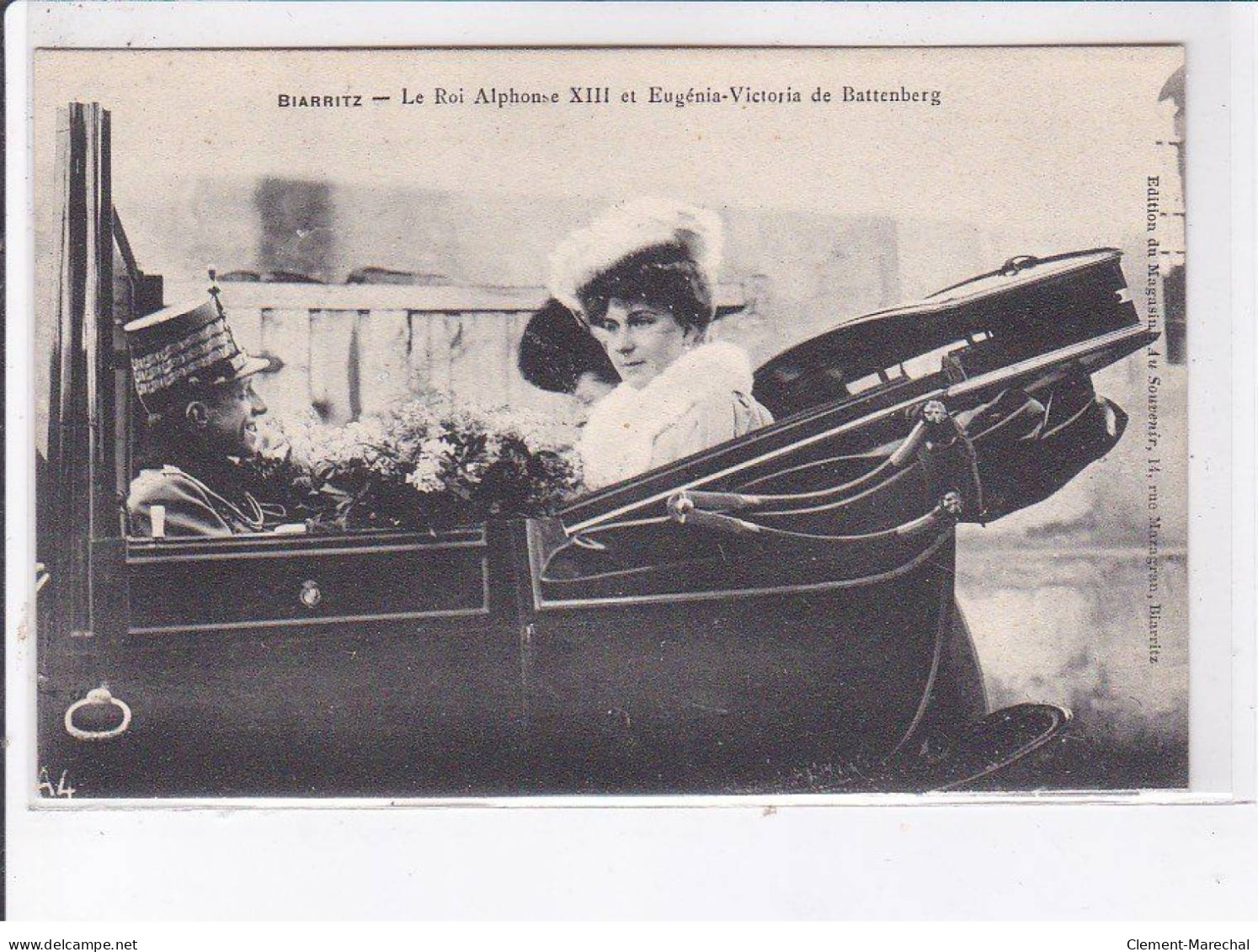 BIARRITZ: Le Roi Alphonse XIII Et Eugénia-victoria De Battenberg - Très Bon état - Biarritz