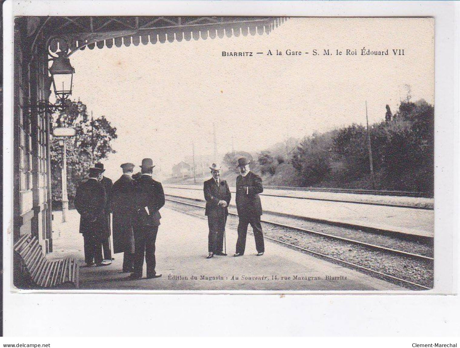 BIARRITZ: Edouard VII, Roi D'angleterre à La Gare - Très Bon état - Biarritz