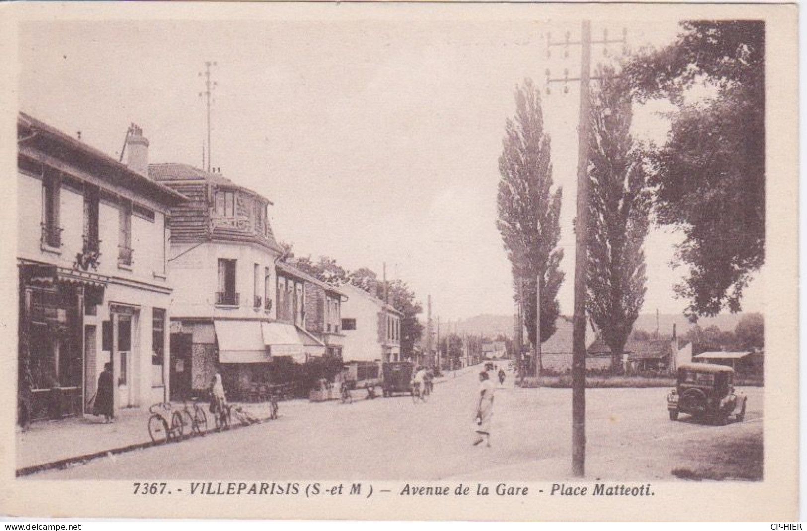 77 - VILLEPARISIS - AVENUE DE LA GARE - PLACE MATTEOTI - Villeparisis