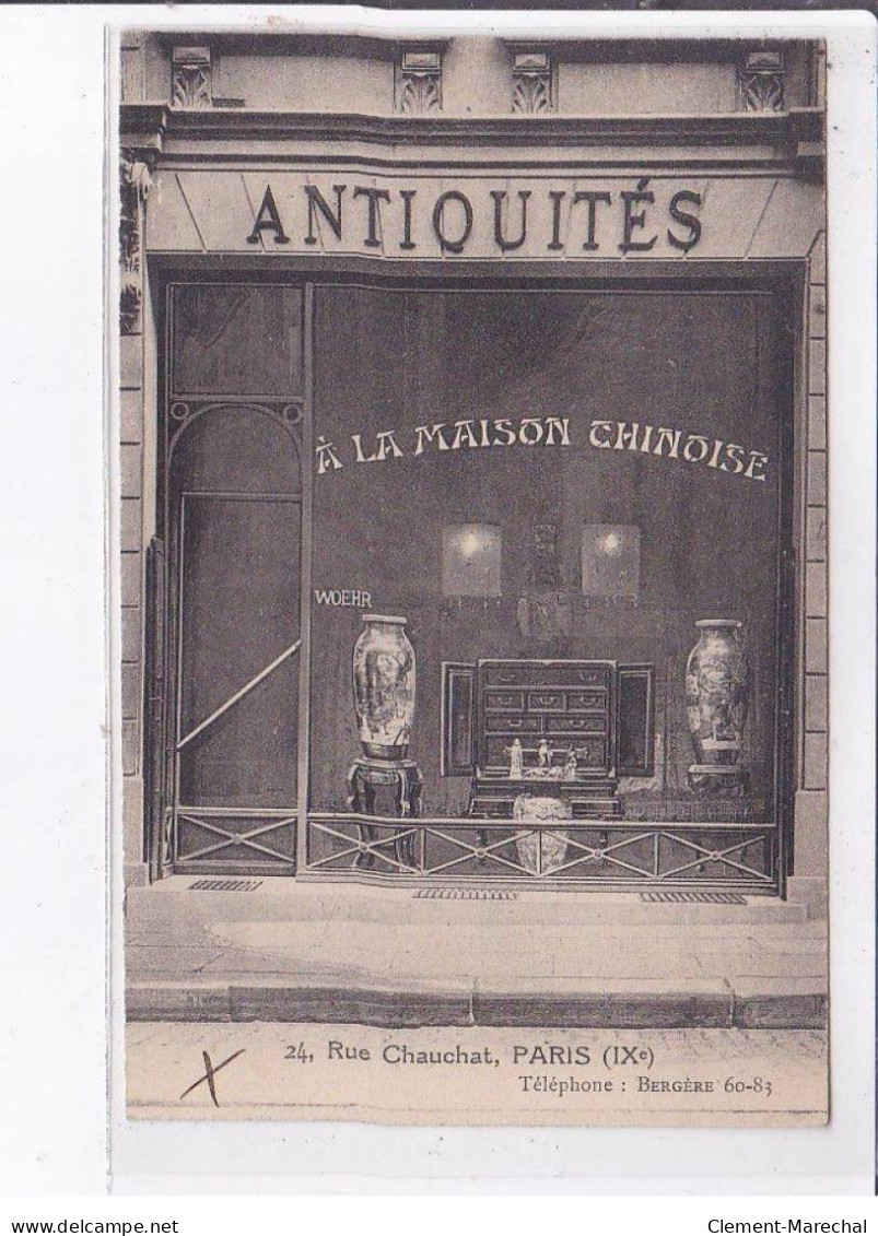 PARIS: 75009, Antiquités à La Maison Chinoise, 24 Rue Chauchat - Très Bon état - District 09