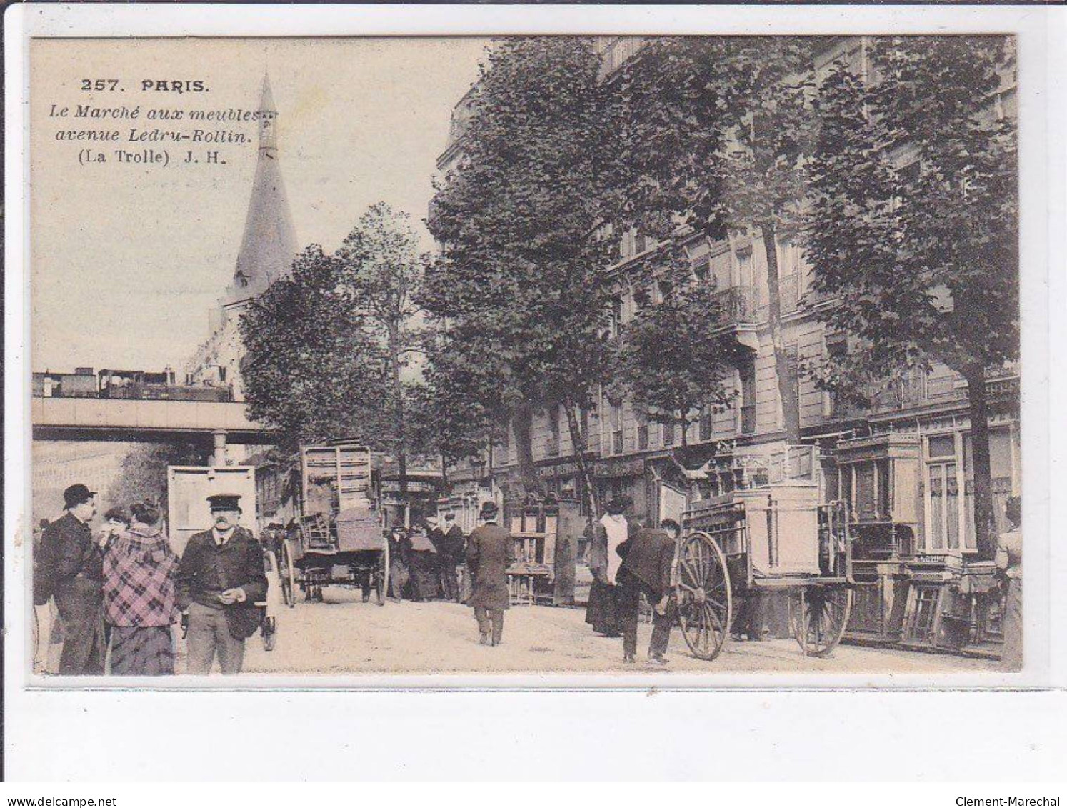 PARIS: 75012, Rare En Couleur, Le Marché Aux Meubles Avenue Ledru-rollin, La Trolle - Très Bon état - Distretto: 12