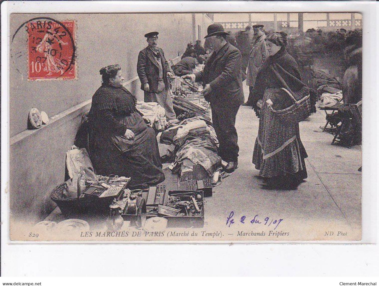 PARIS: Marchands Fripiers, Les Marchés De Paris, Marché Du Temple, 75003 - Très Bon état - Distrito: 03