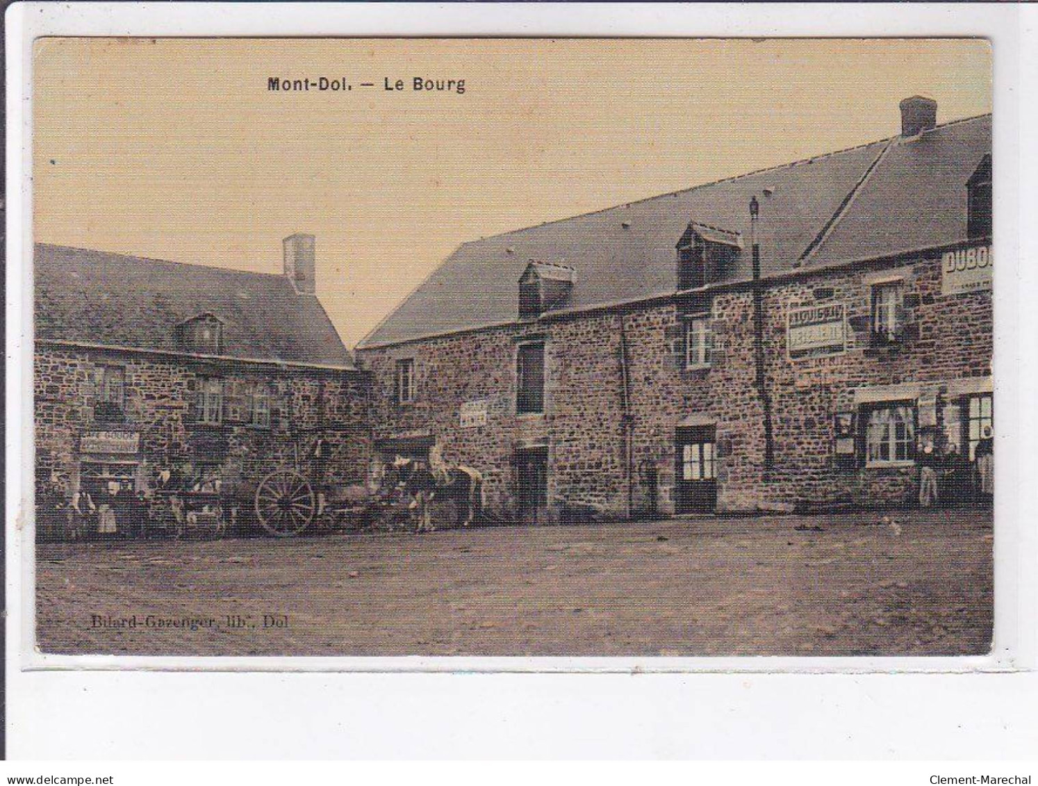 MONT DOL: Le Bourg, Café - Très Bon état - Sonstige & Ohne Zuordnung