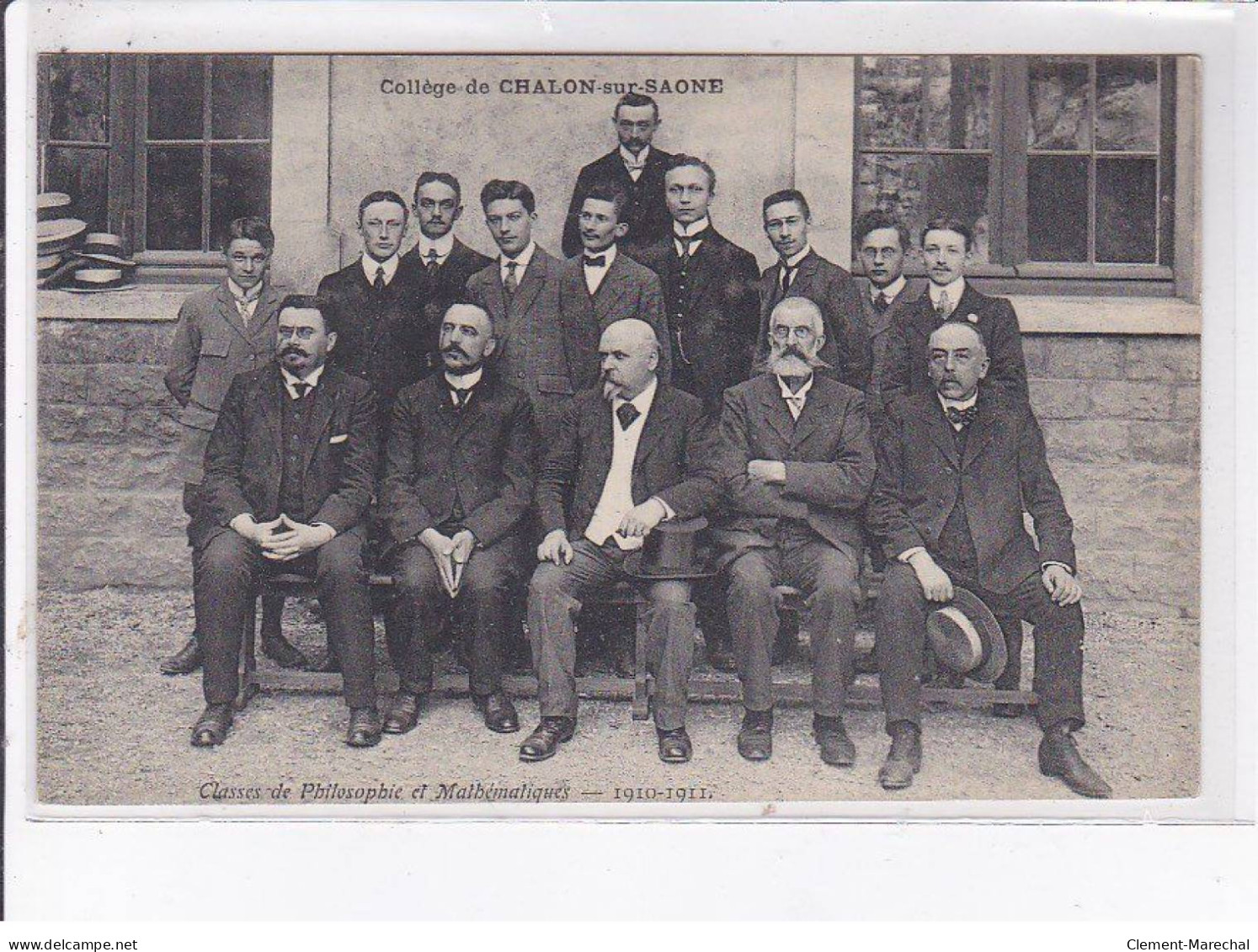 CHALONS-sur-SAONE: Collège, Classes De Philosophie Et Mathématiques 1910-1911 - Très Bon état - Chalon Sur Saone