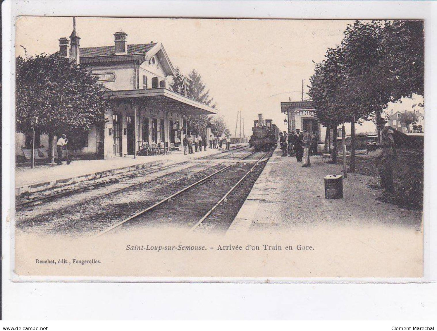 SAINT-LOUP-sur-SEMOUSE: Arrivée D'un Train En Gare - état - Saint-Loup-sur-Semouse