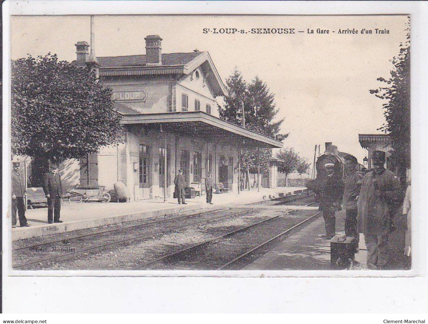 SAINT-LOUP-sur-SEMOUSE: La Gare, Arrivée D'un Train - Très Bon état - Saint-Loup-sur-Semouse