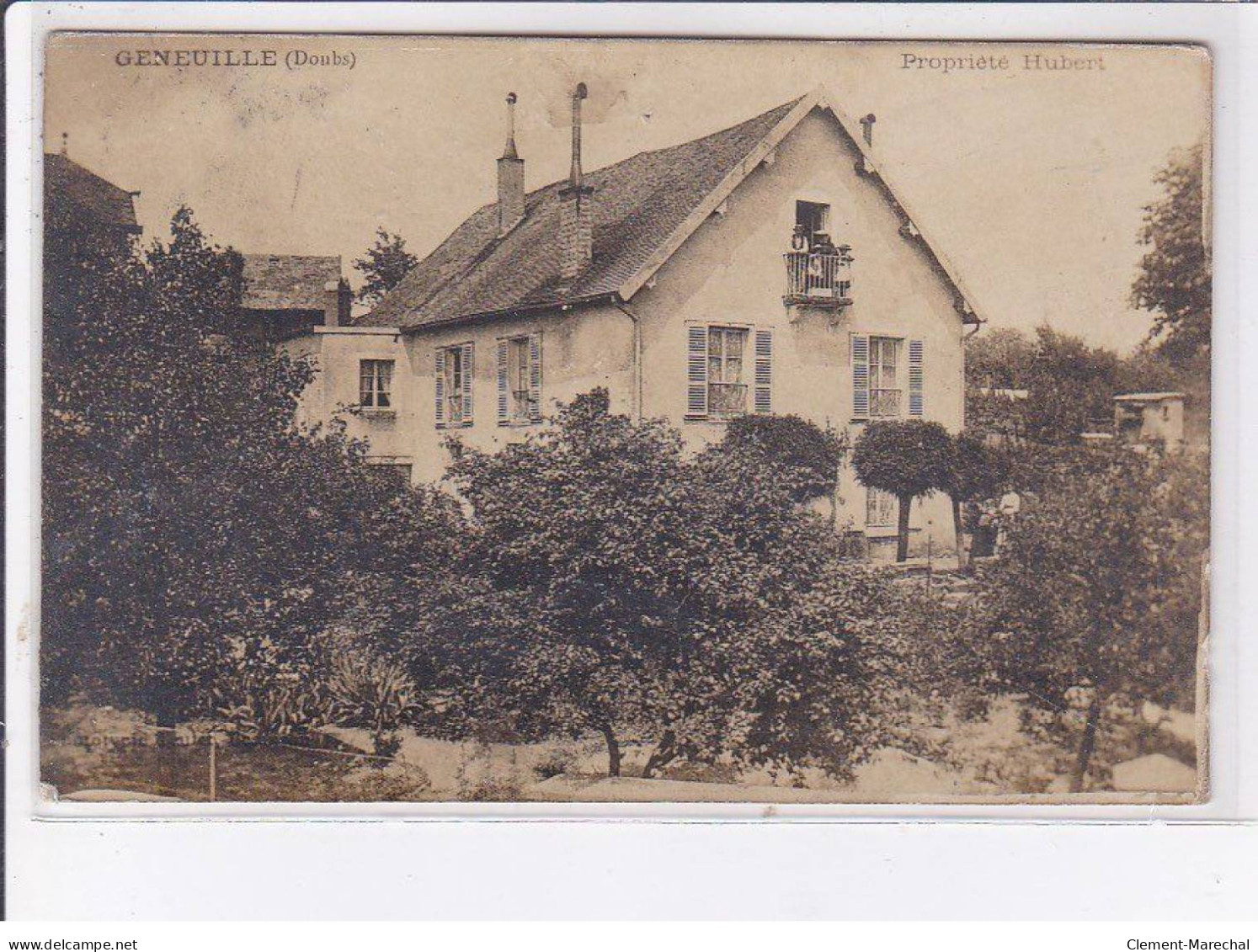 GENEUILLE: Autographe Hubert, Propriété Hubert - Très Bon état - Autres & Non Classés