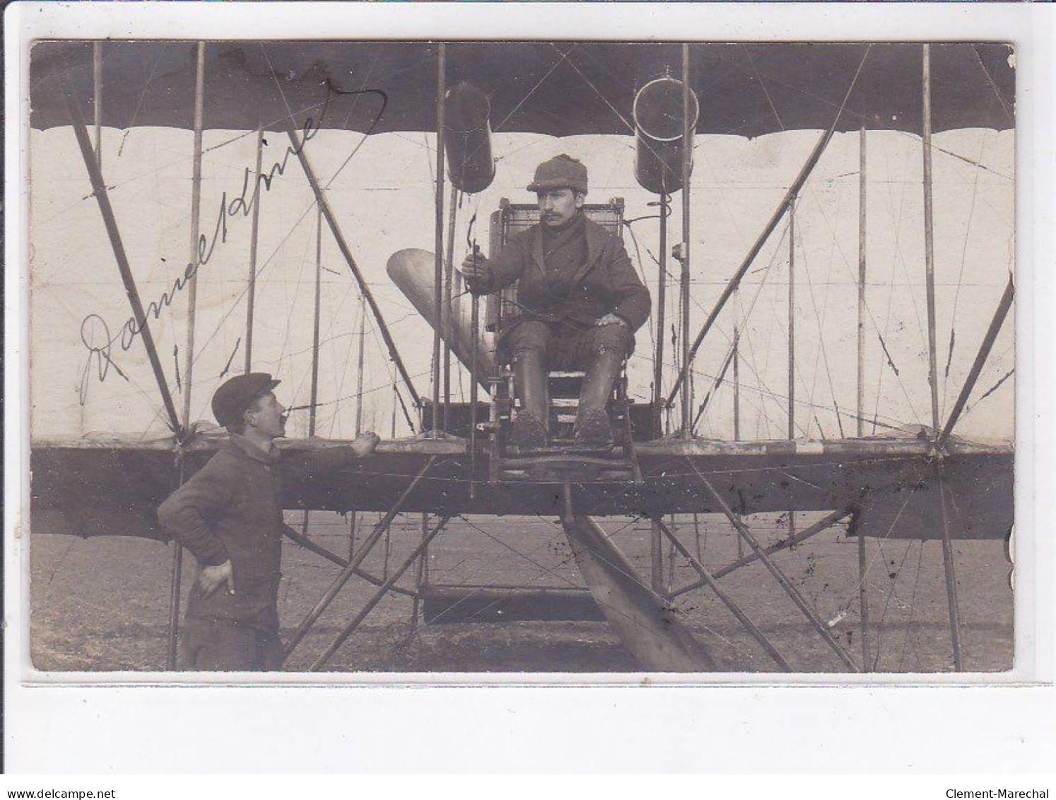 AVIATION: MOURMELON: Autographe, Daniel Kinet - état - Airmen, Fliers