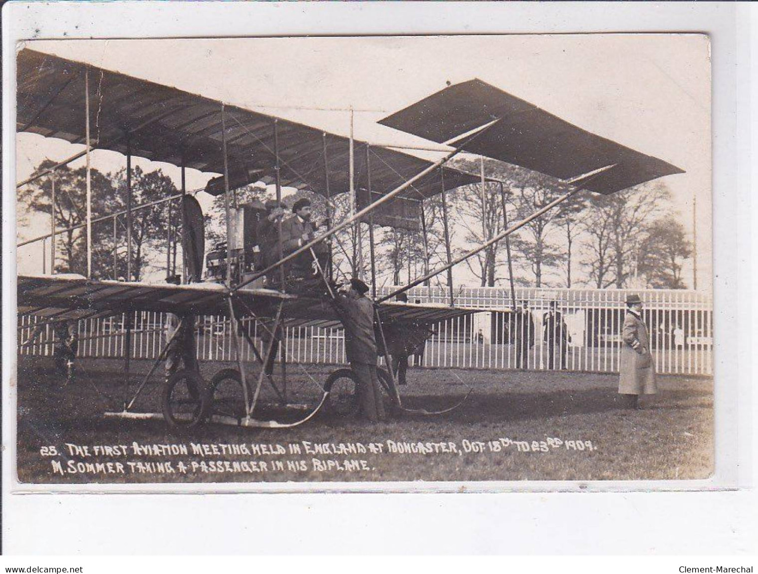 AVIATION: Doncaster, Premier Meeting D'aviation En Angleterre, Autographe Daniel Kinet - état - Aviatori