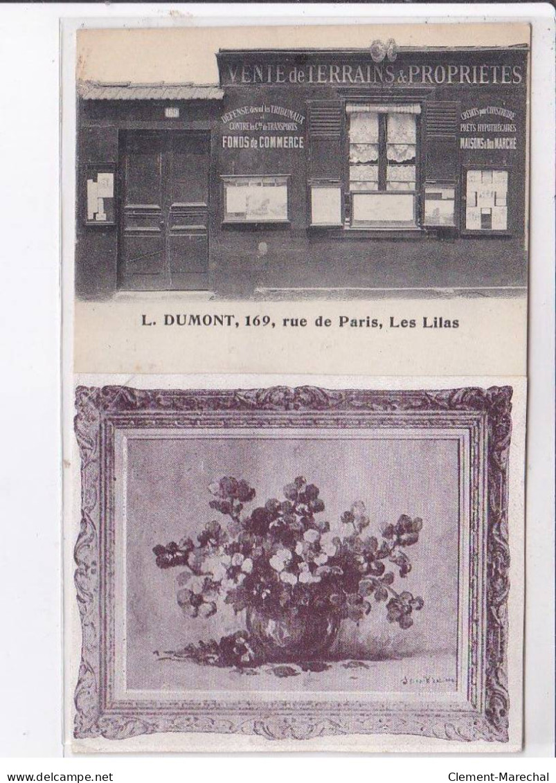 LES LILAS: Vente De Terrains Et Propriétés, L. Dumont 169 Rue De Paris - état - Les Lilas
