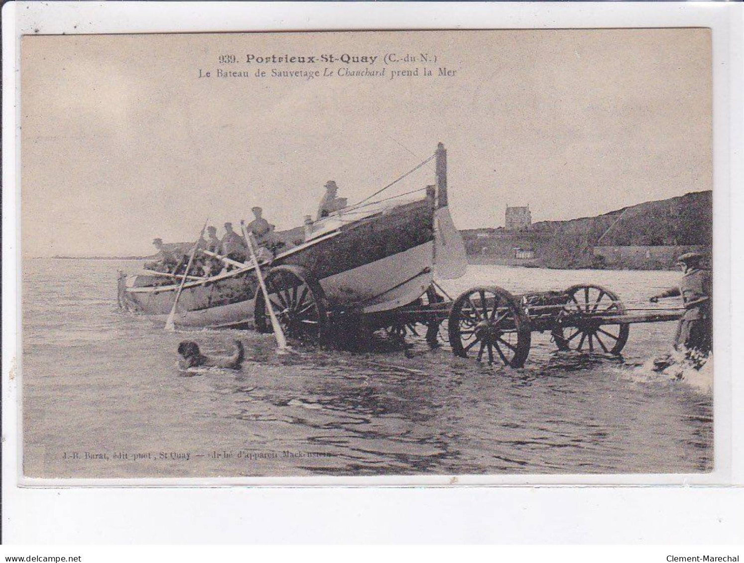 PORTRIEUX-SAINT-QUAY: Le Bateau De Sauvetage Le Chauchard Prend La Mer - Très Bon état - Other & Unclassified