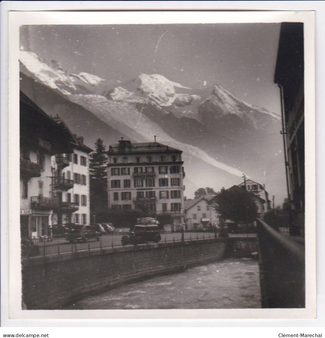 Photo 1936 De Lucien Gauthier : L' Astoria Poste Hotel (Chamonix) (pension) - Format 17x17 Cm Papier épais - Chamonix-Mont-Blanc