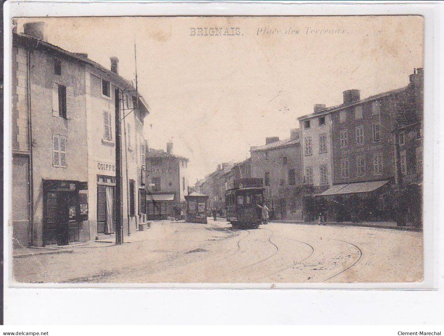 BRIGNAIS: Place Des Terreaux, Tramway - état - Brignais