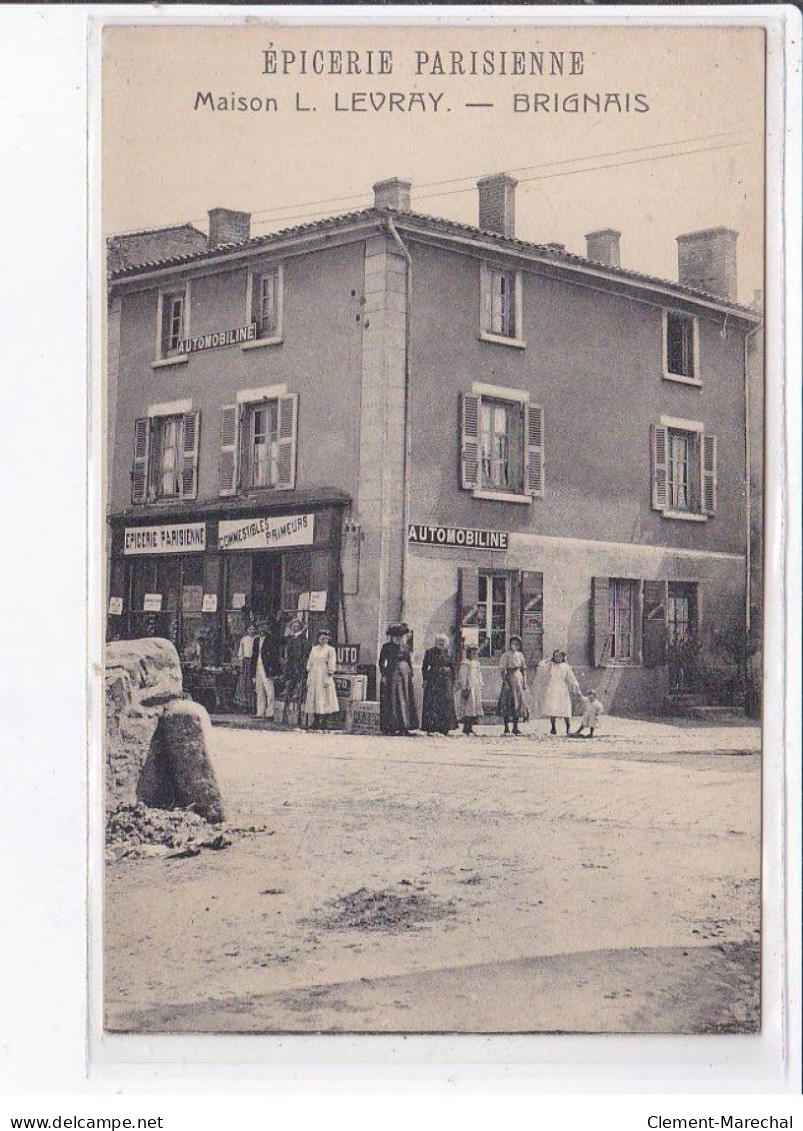 BRIGNAIS: épicerie Parisienne, Maison L. Levray - Très Bon état - Brignais