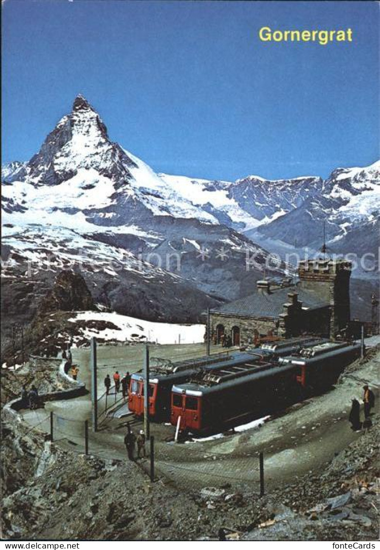 12310040 Gornergratbahn Zermatt Bahnstation Matterhorn Gornergratbahn - Autres & Non Classés