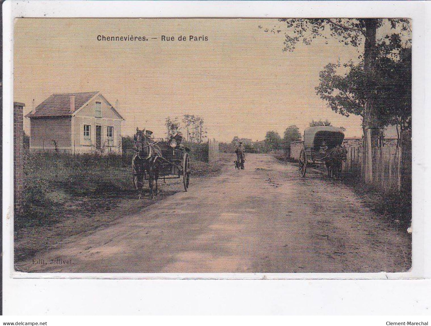 CHENNEVIERES: Rue De Paris - état - Andere & Zonder Classificatie