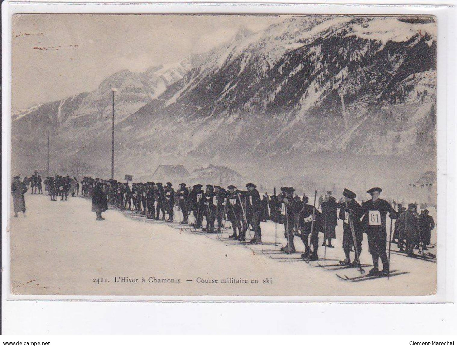 CHAMONIX: L'hiver, Course Militaire En Ski - état - Chamonix-Mont-Blanc