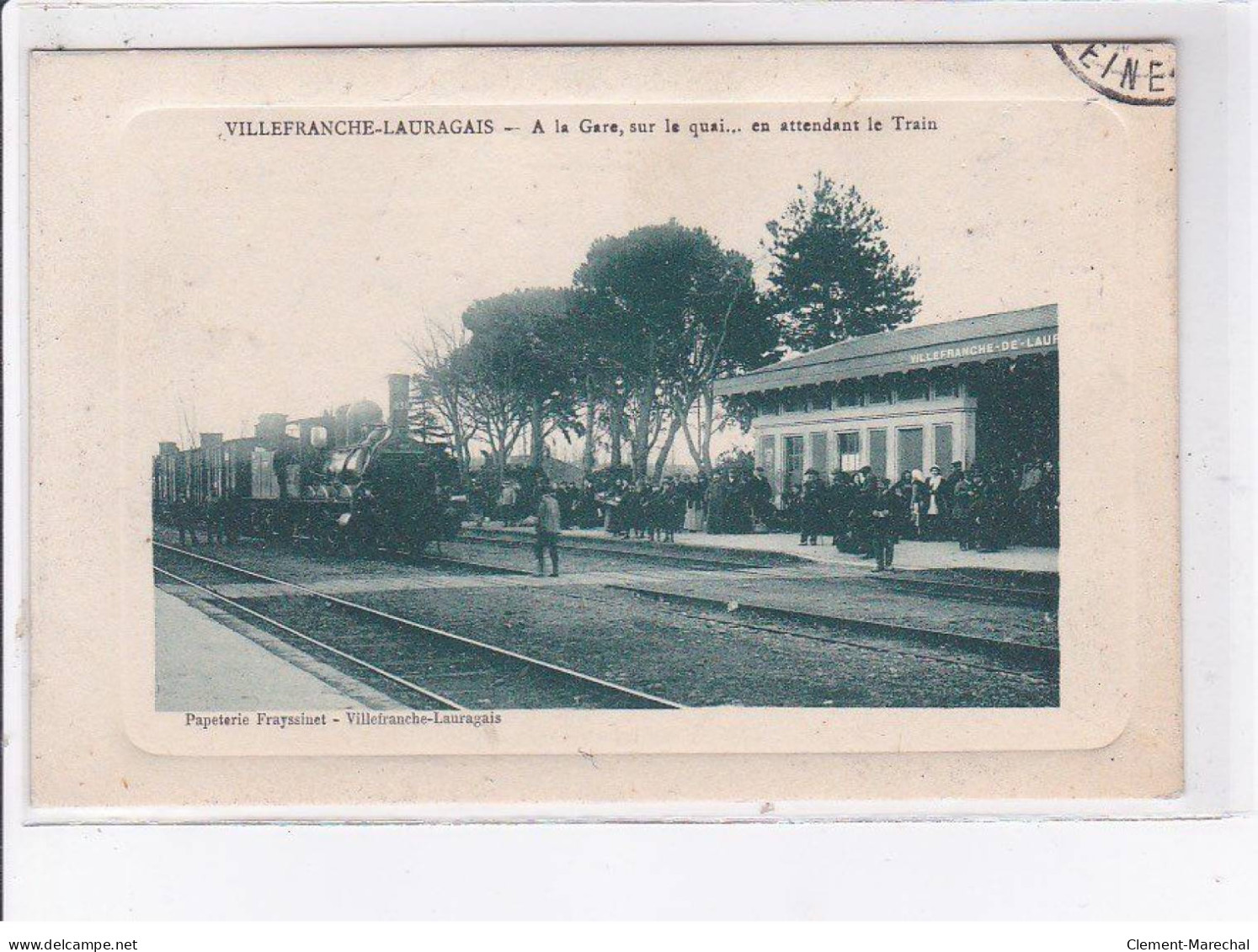VILLEFRANCHE-LAURAGAIS: à La Gare, Sur Le Quai, En Attendant Le Train - état - Other & Unclassified