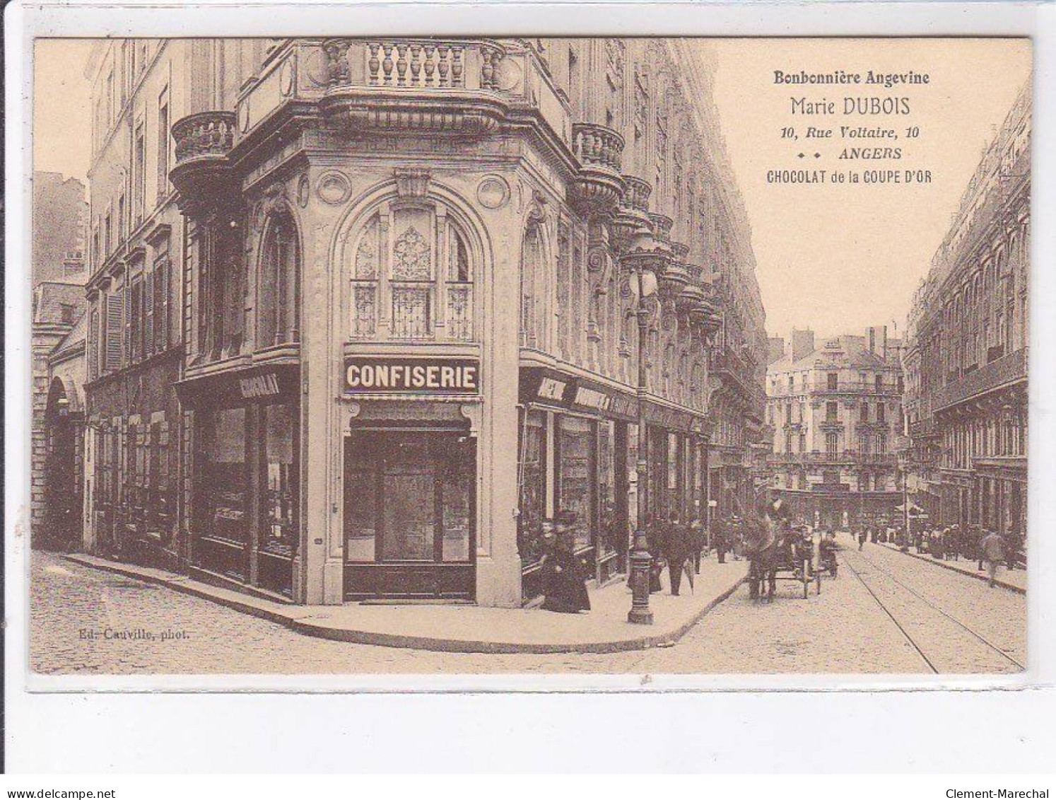 ANGERS: Bonbonnière Angevin, Marie Dubois, Chocolat De La Coupe D'or, Confiserie - Très Bon état - Angers