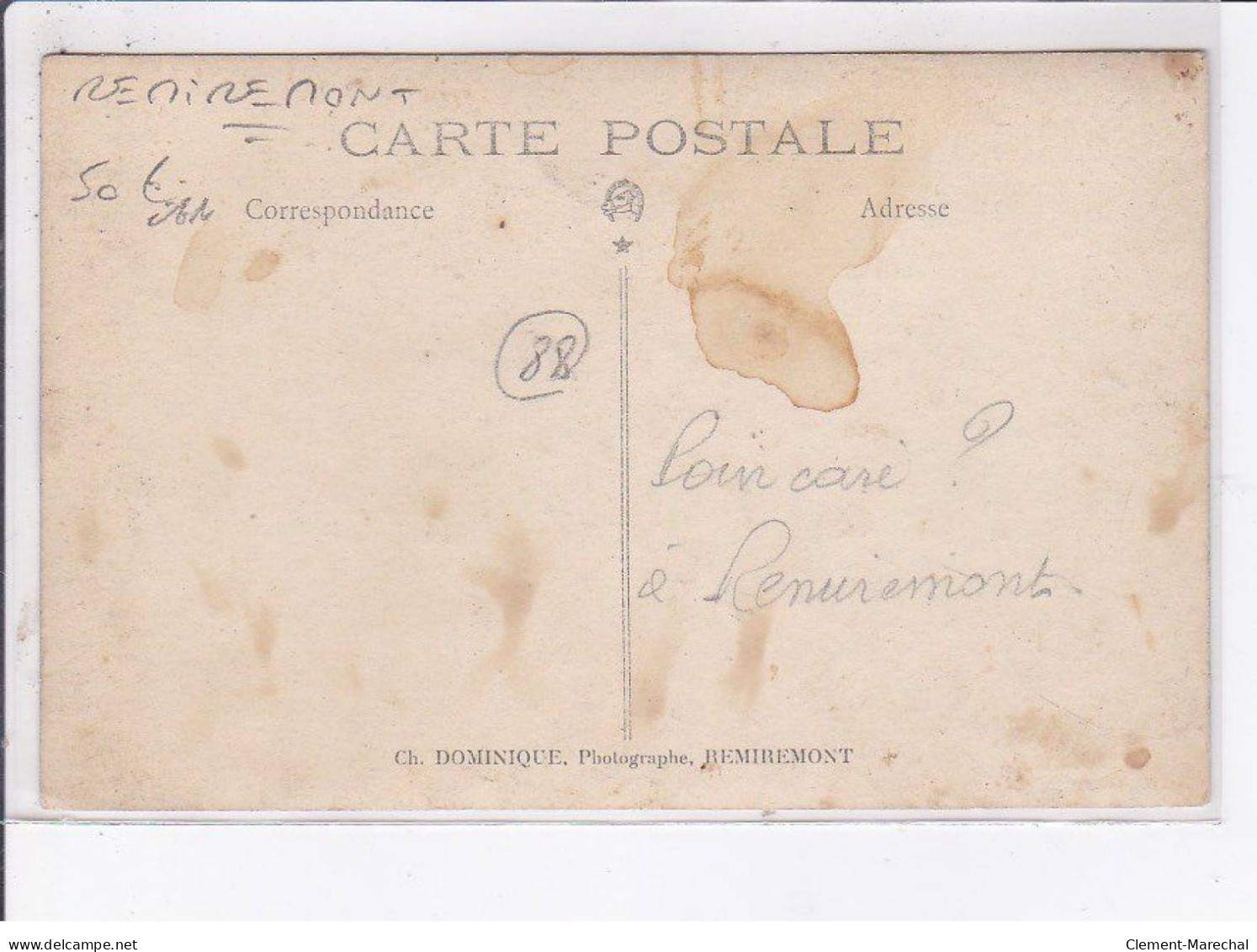 REMIREMONT: Point Carré(?) - état - Remiremont