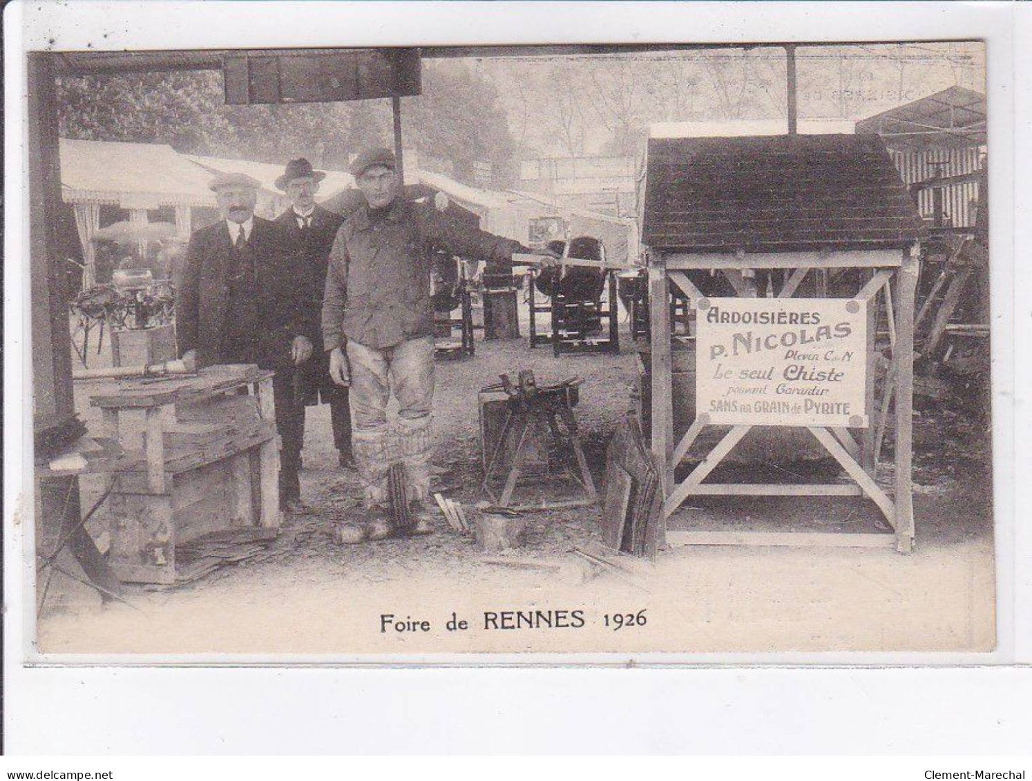 RENNES: Foire, 1926, Pierre Nicolas à Plévin - Très Bon état - Rennes
