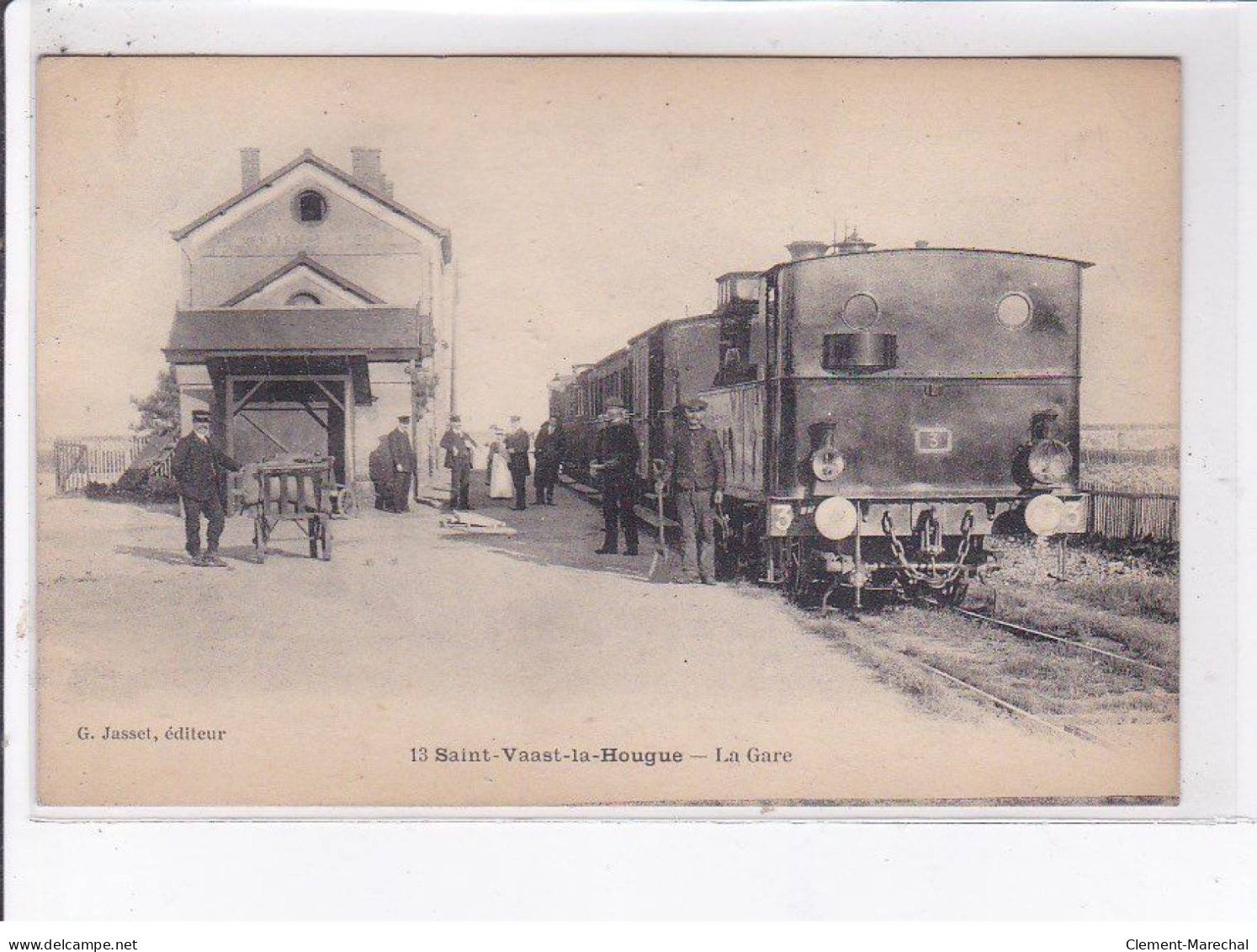 SAINT-VAAST-la-HOUGUE: La Gare - état - Saint Vaast La Hougue