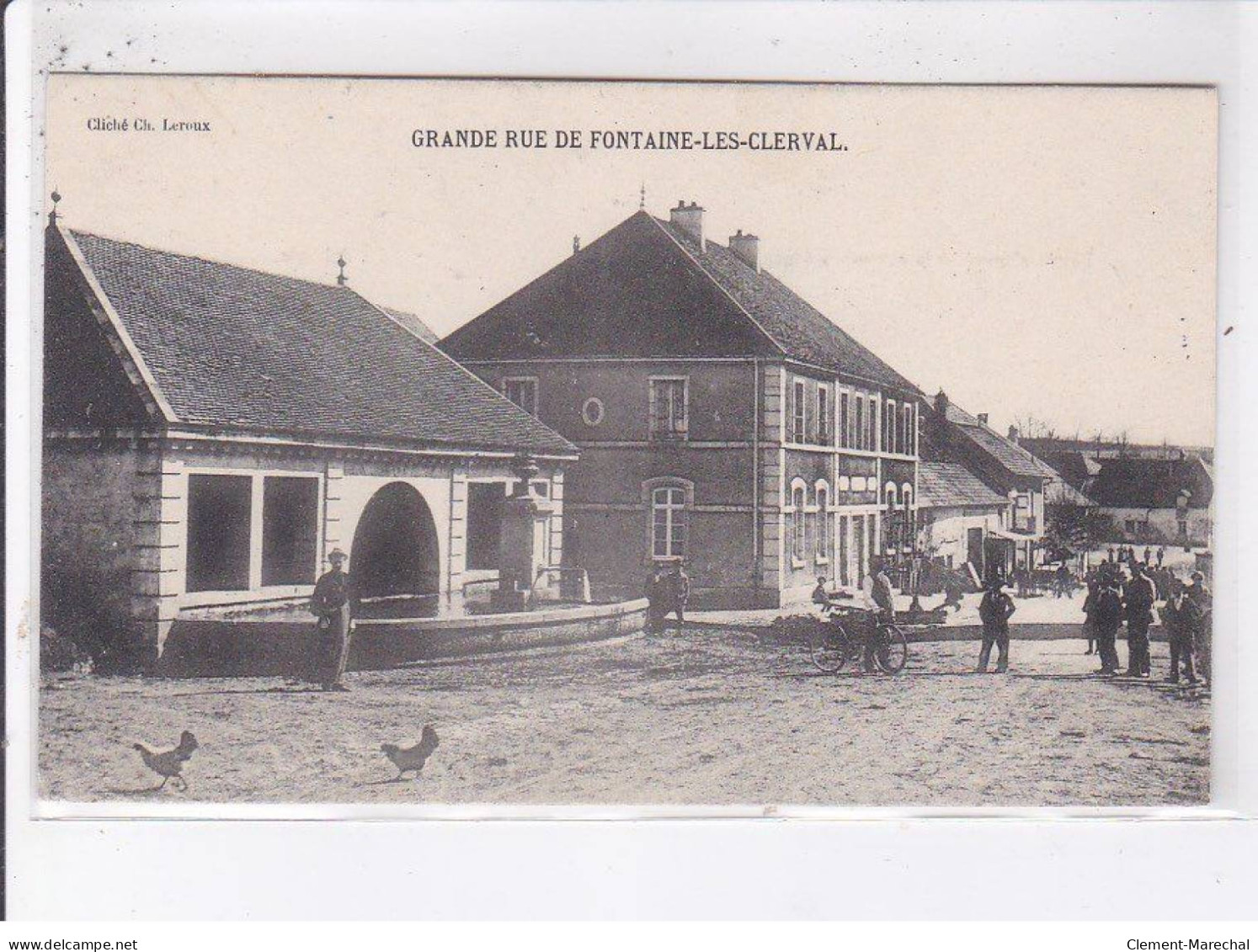 FONTAINE-les-CLERVAL: Grande Rue, Scène De Village - Très Bon état - Other & Unclassified