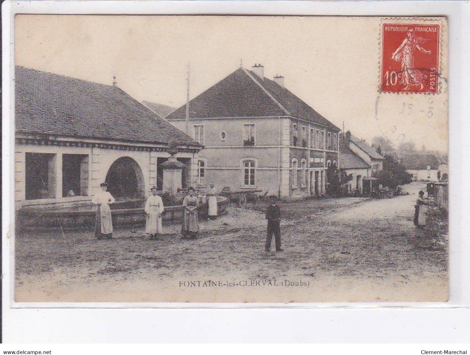 FONTAINE-les-CLERVAL: Scène De Village - Très Bon état - Autres & Non Classés