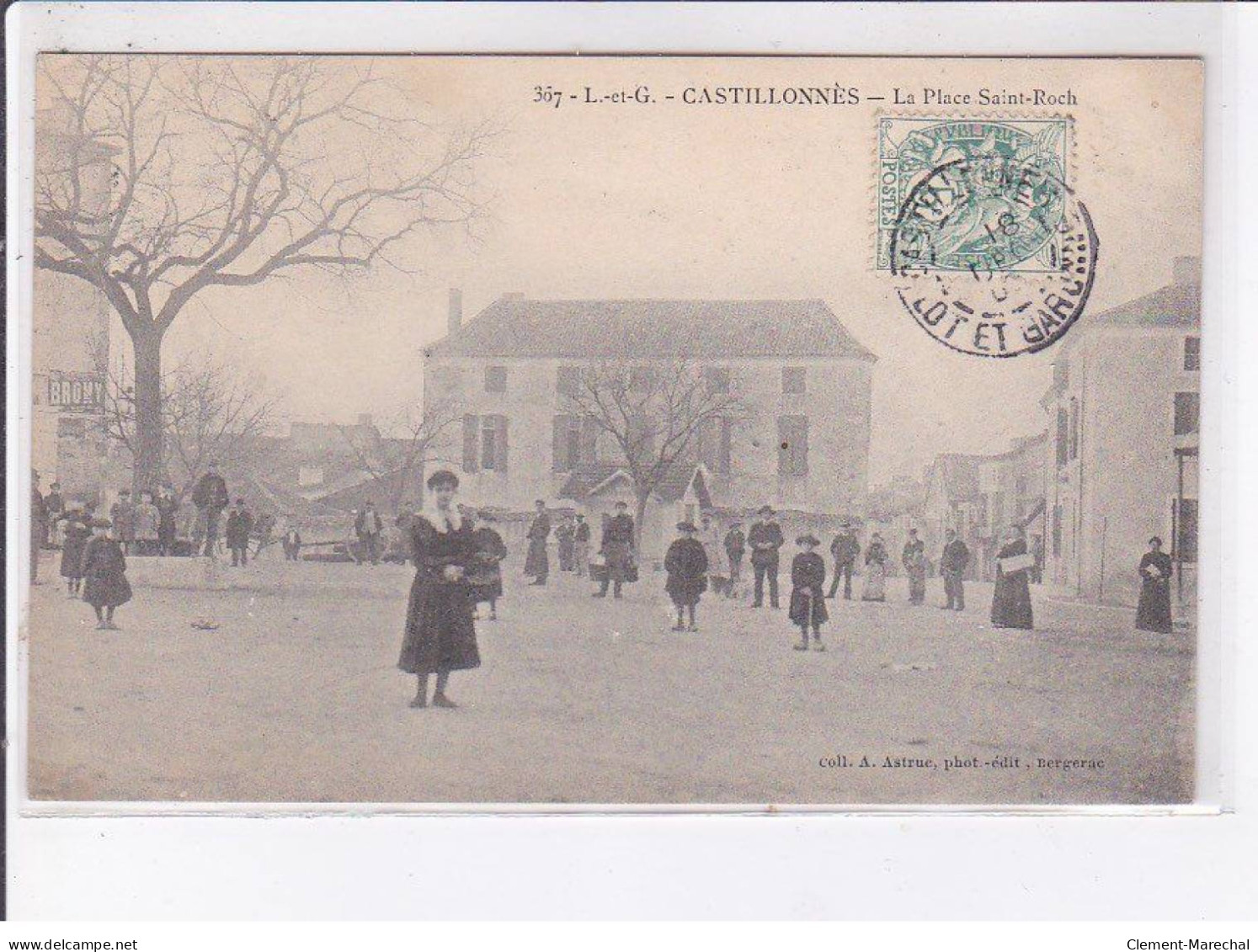 CASTILLONNES: La Place Saint-roch - Très Bon état - Sonstige & Ohne Zuordnung