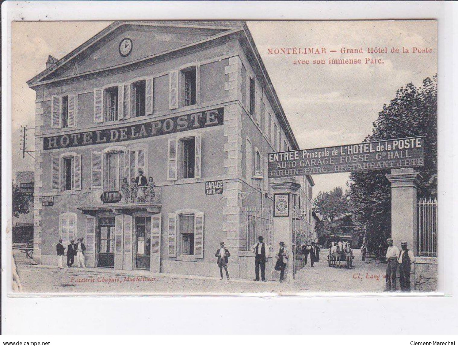 MONTELIMAR: Grand Hôtel De La Poste Avec Son Immense Parc - Très Bon état - Montelimar