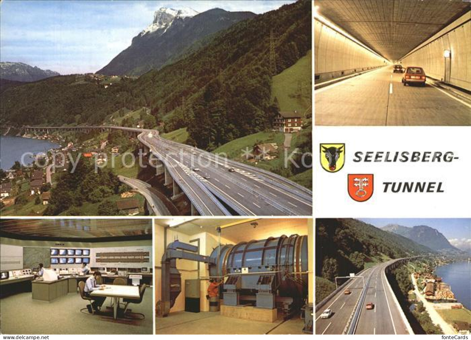 12308928 Beckenried Autobahn Viadukt Kommandozentrale Lueftungsturbine Seelisber - Other & Unclassified