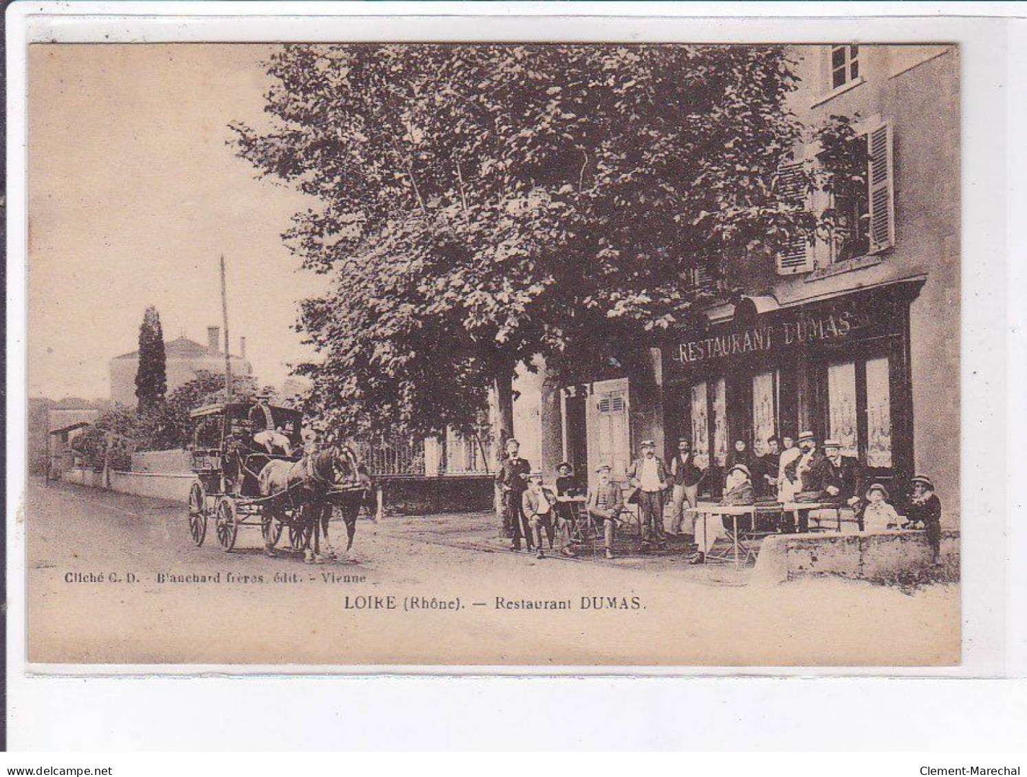 LOIRE: Restaurant Dumas - état - Loire Sur Rhone