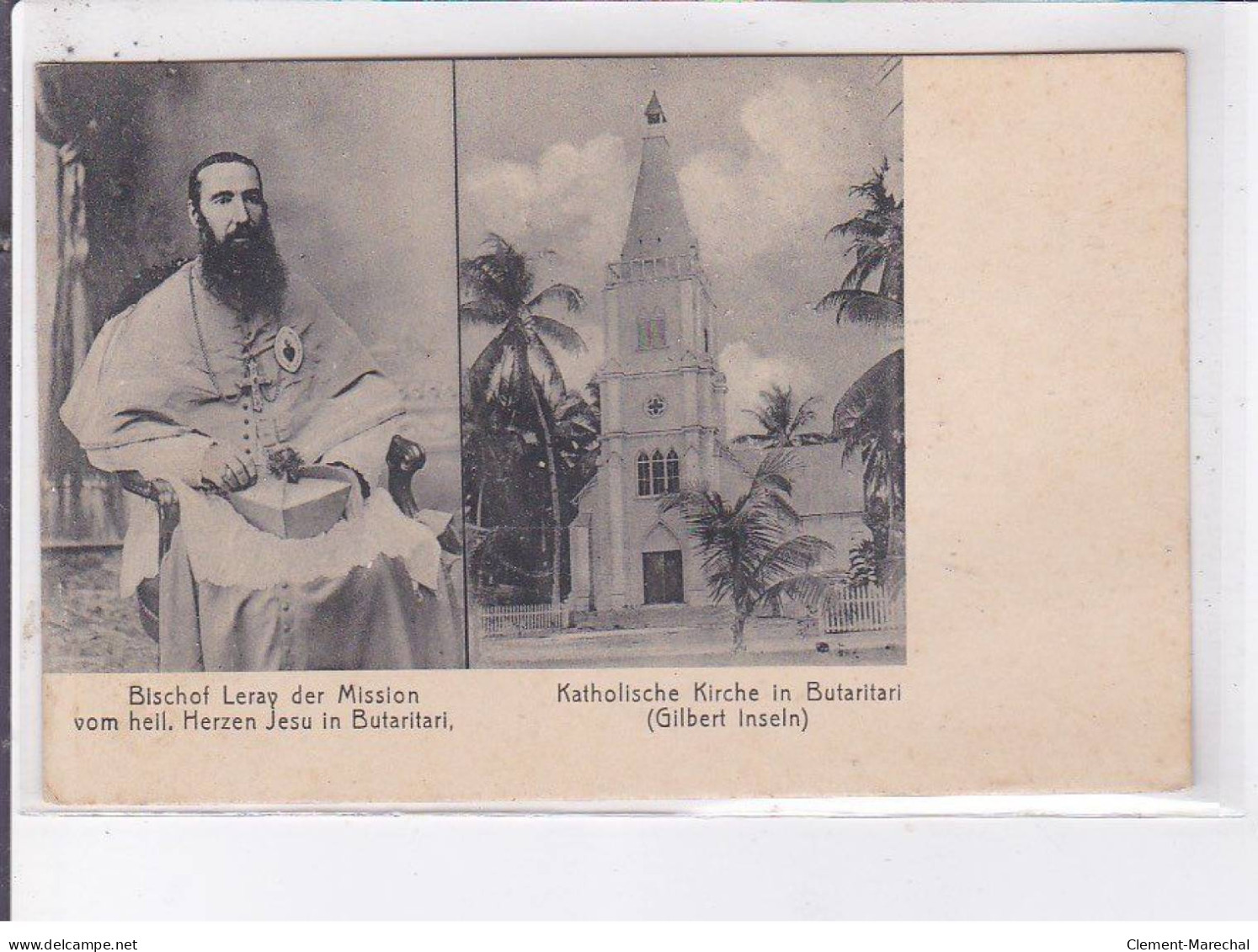 MICROMESIE - ILES GILBERT : Le Missionaire LERAY Et L'église De Butaritari - Très Bon état - Micronesië